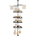 Estanteria telescopica negra de 100 a 320 cm para bano y cocina - Jupplies