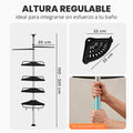 Estanteria telescopica con 4 baldas ajustables para organizar productos
