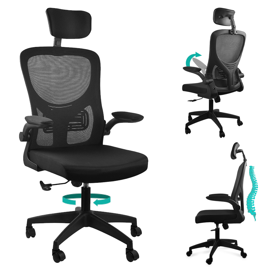 Silla Ergonómica con Reposabrazos elevables - JUPPLIES