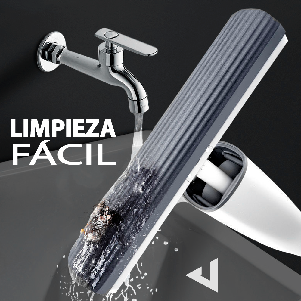 Fregona de fibra autoescurrible  con recambios - Jupplies