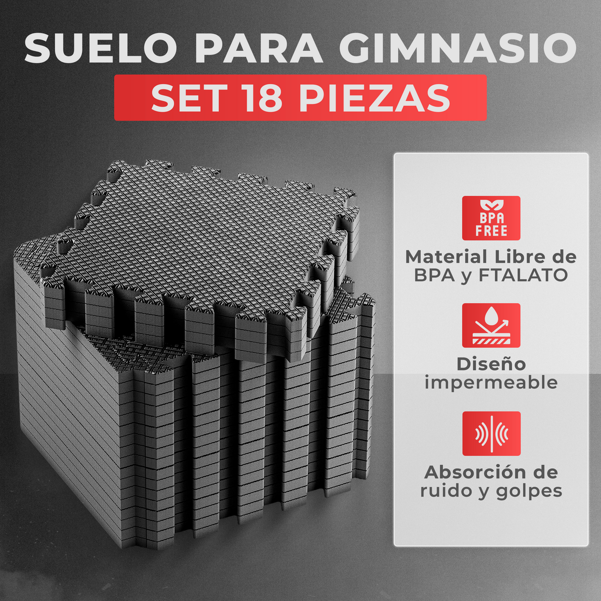 VIP - Puzzle para suelo - 3 colores
