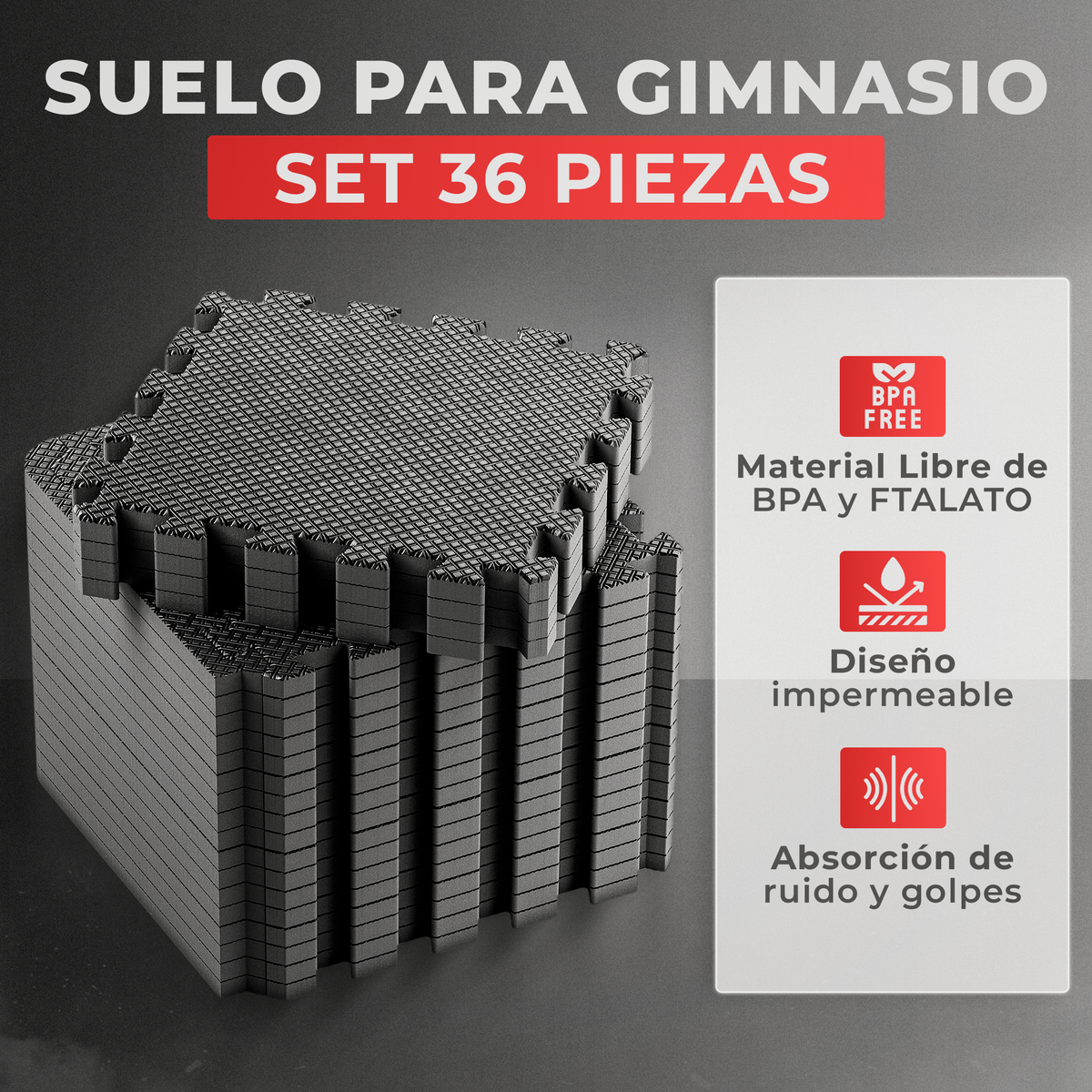 VIP - Puzzle para suelo - 3 colores