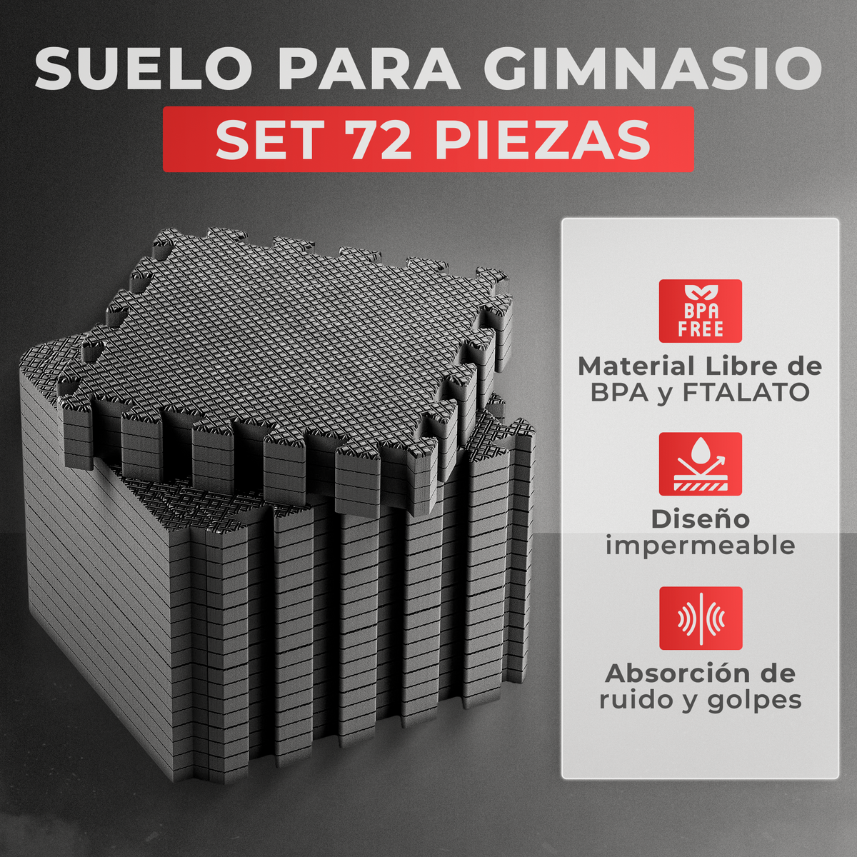 VIP - Puzzle para suelo - 3 colores