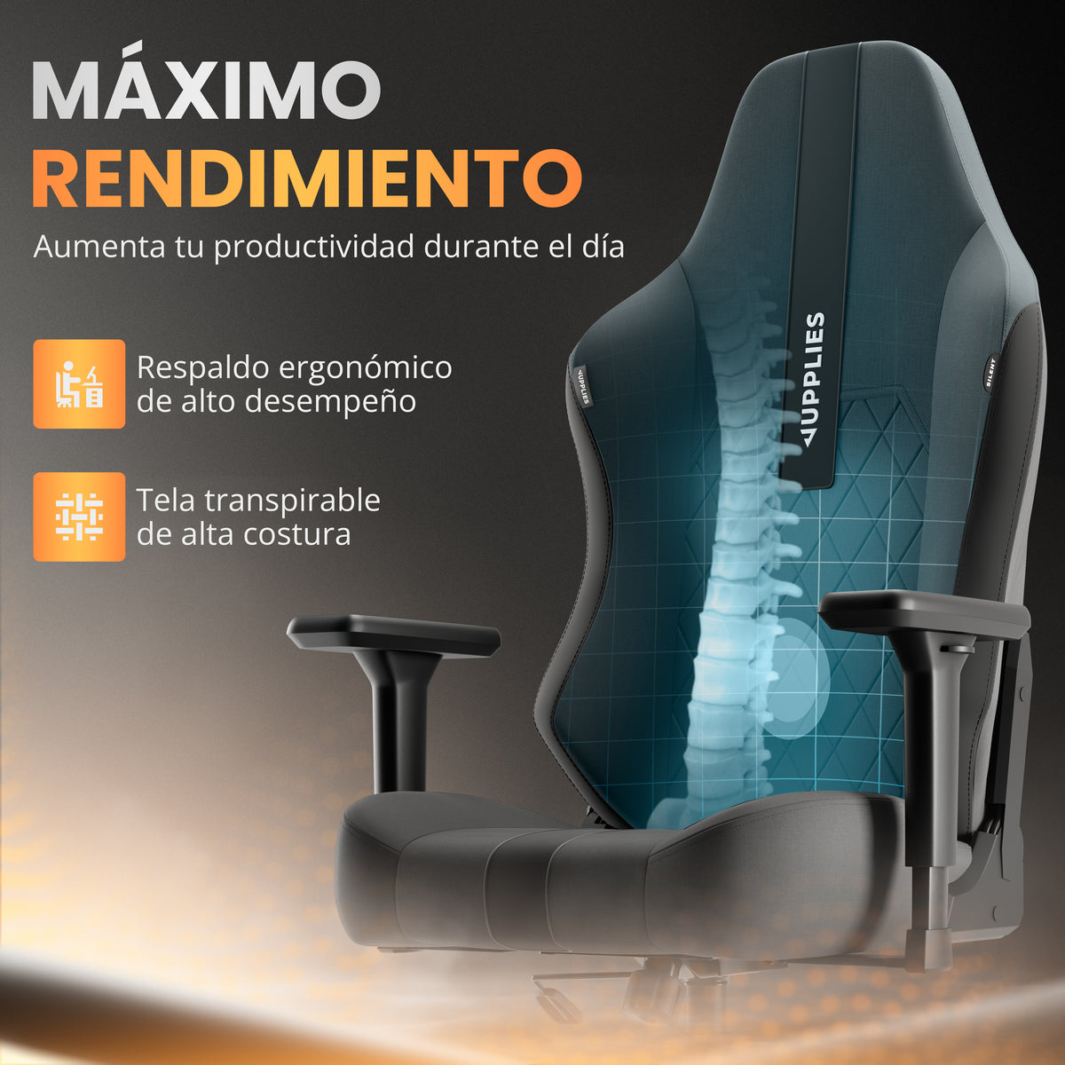 Silla gaming silent