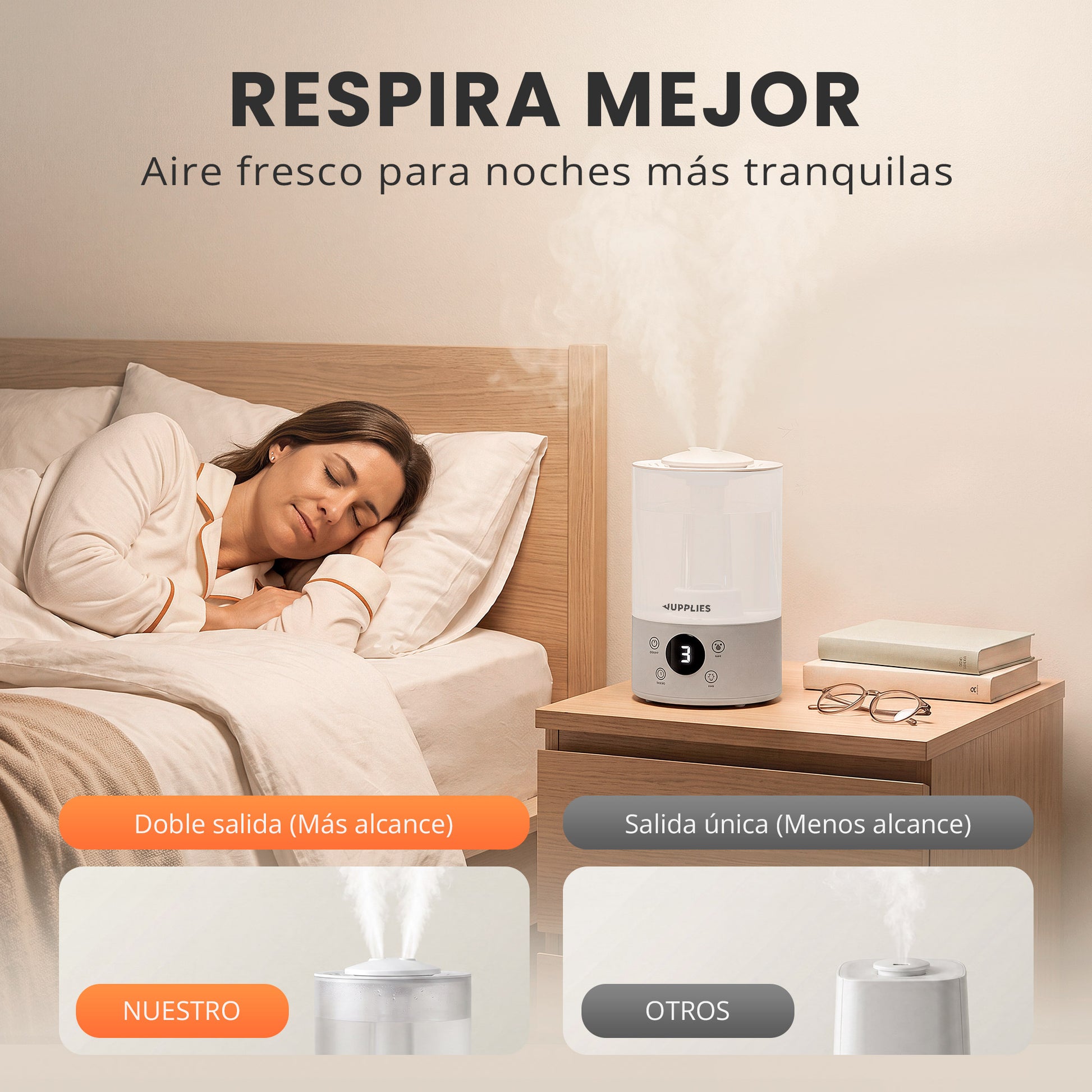 Humidificador ultrasónico Jupplies