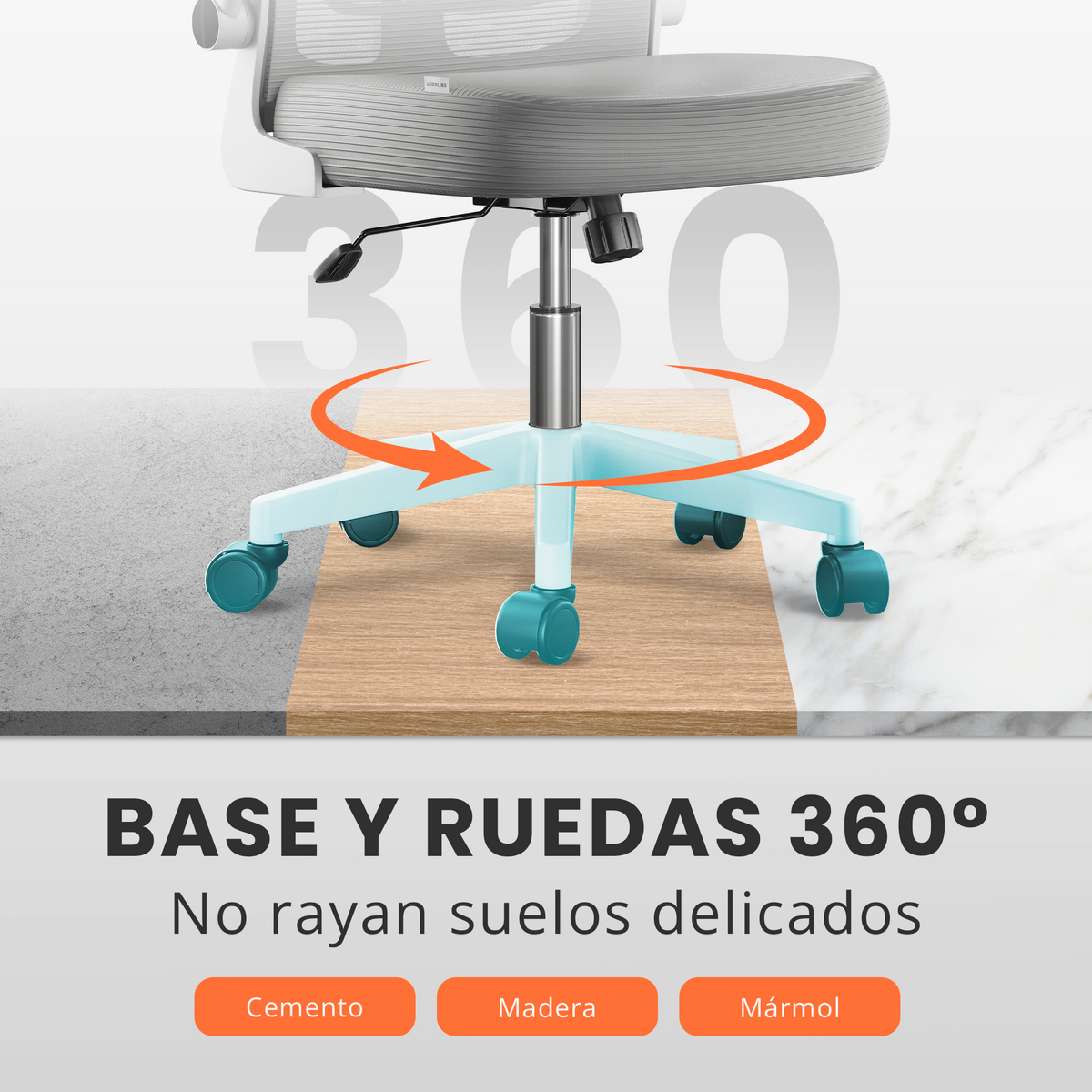 Silla escritorio ergonómica con reposacabezas y reposabrazos elevables