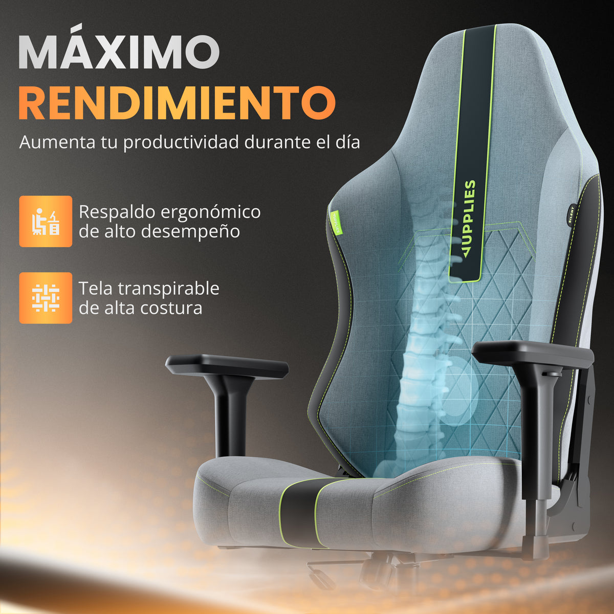 Silla gaming silent