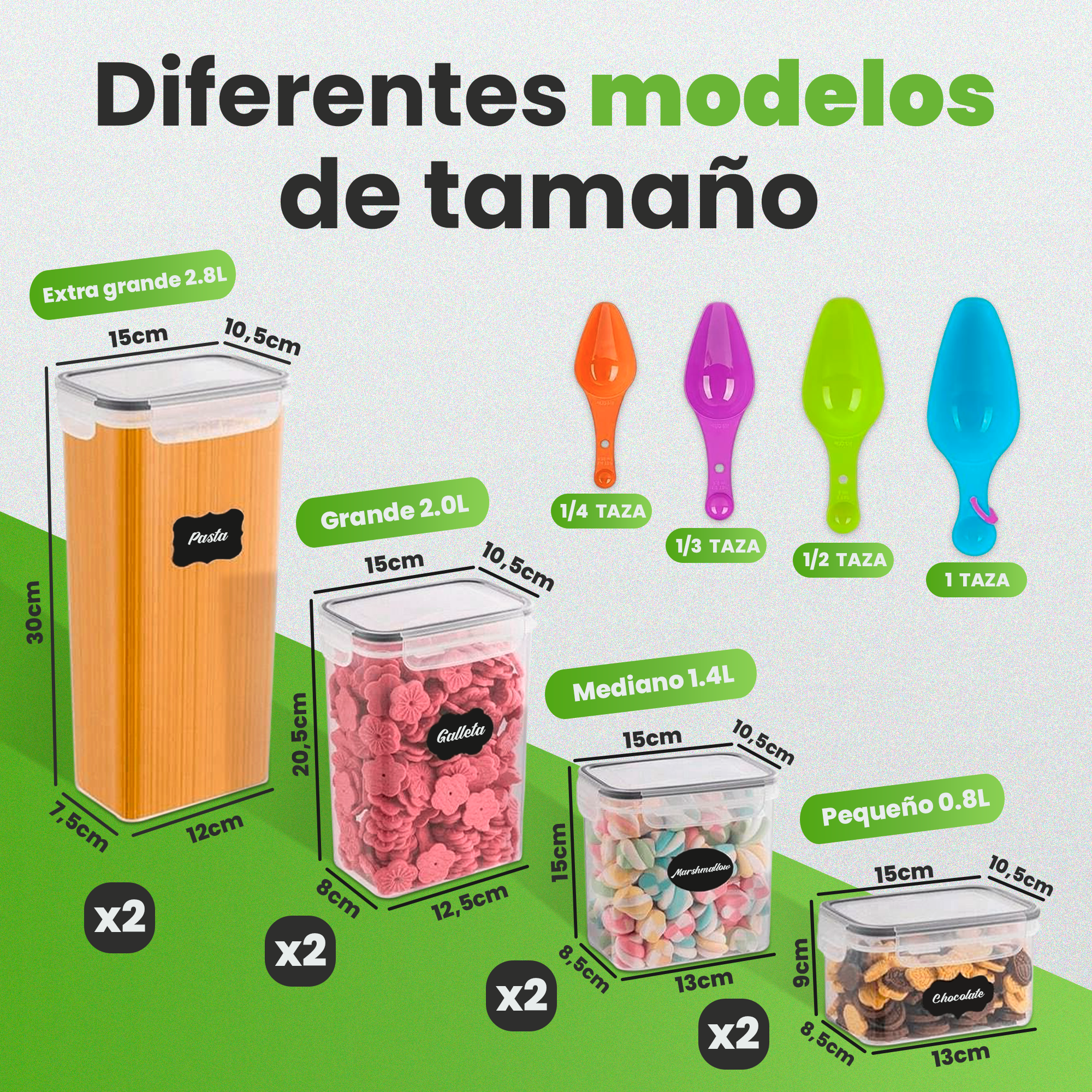 PACK DE RECIPIENTES DE ALIMENTOS - JUPPLIES