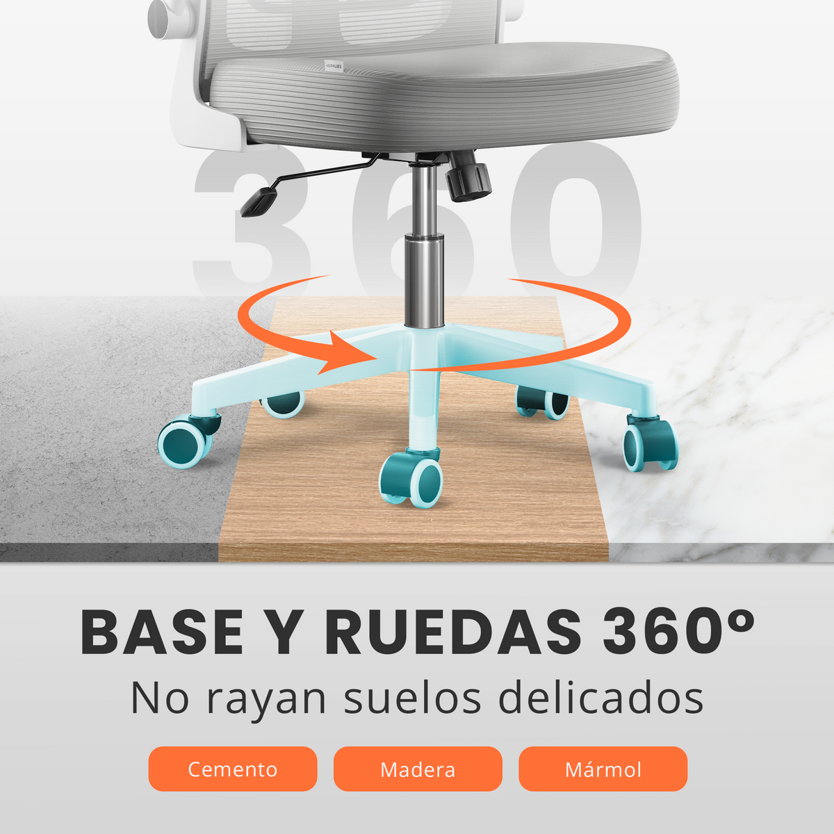 Silla escritorio ergonómica con reposacabezas y reposabrazos elevables