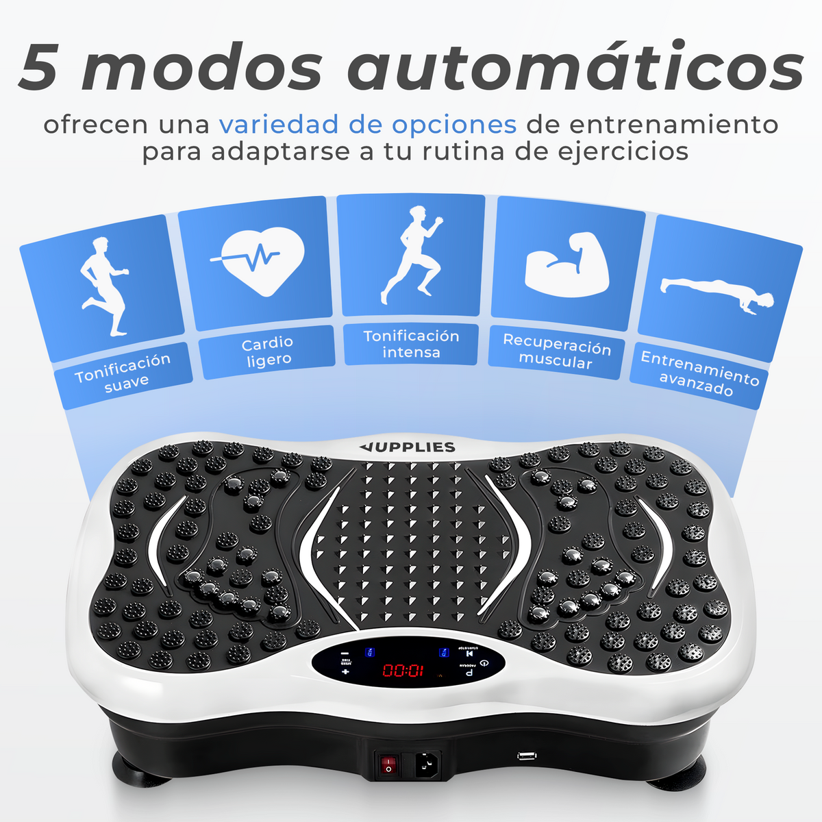 Plataforma vibratoria fitness Jupplies
