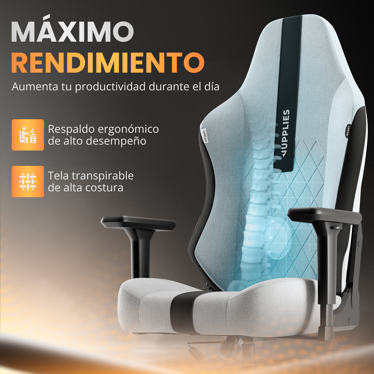 Silla gaming silent