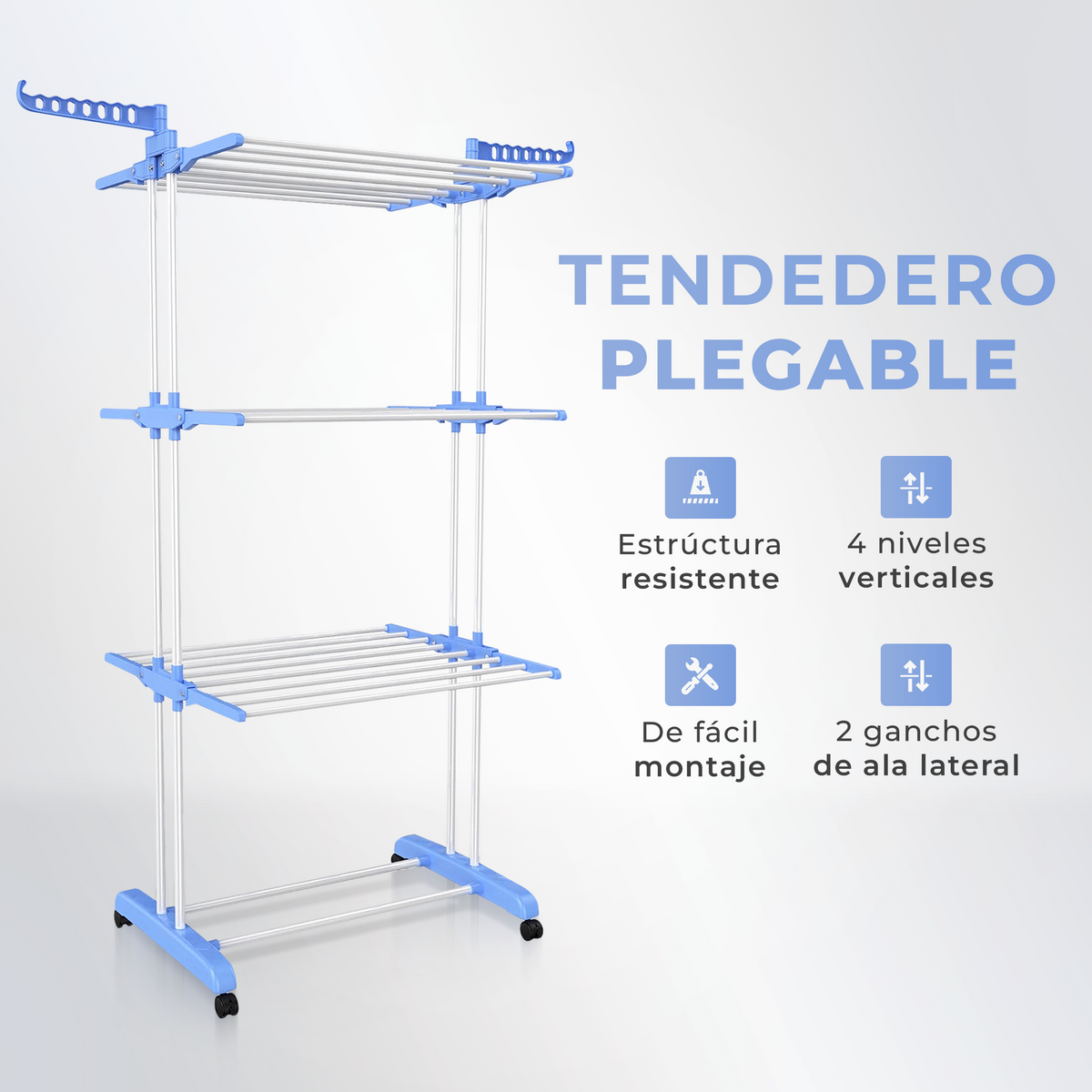 Tendedero plegable vertical