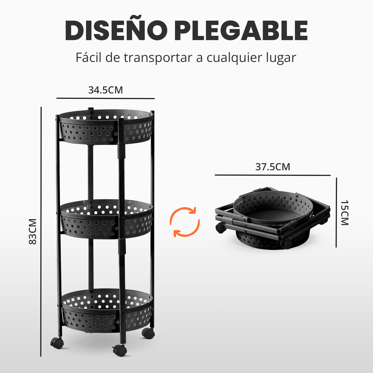 VIP - Carrito plegable de cocina