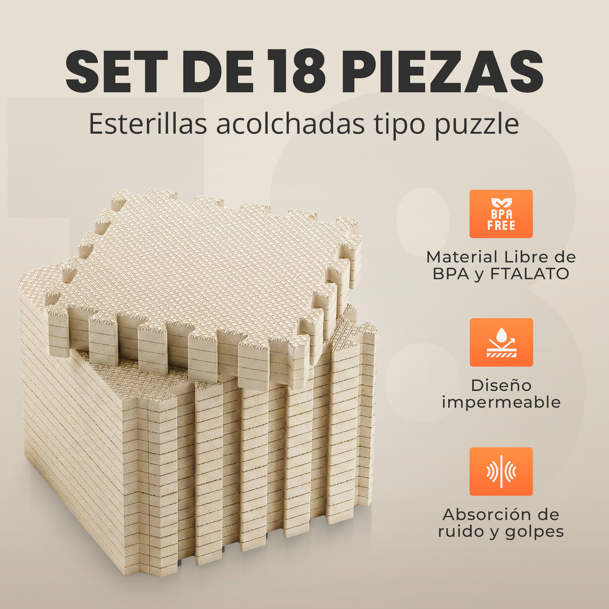 VIP - Puzzle para suelo - 3 colores