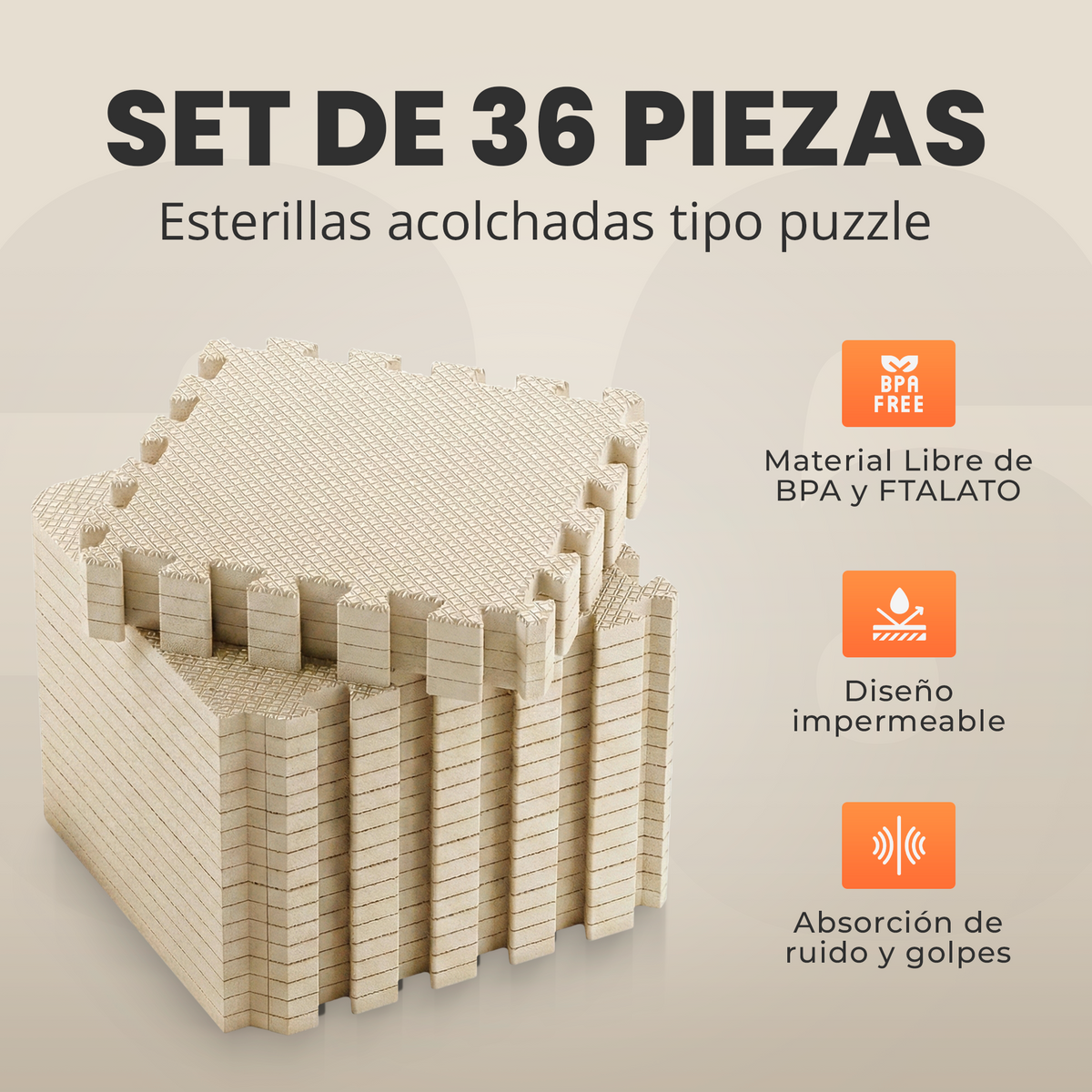 VIP - Puzzle para suelo - 3 colores