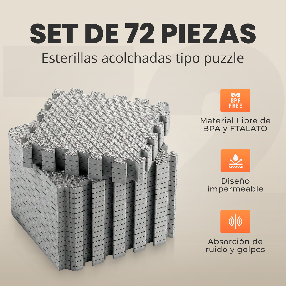 VIP - Puzzle para suelo - 3 colores