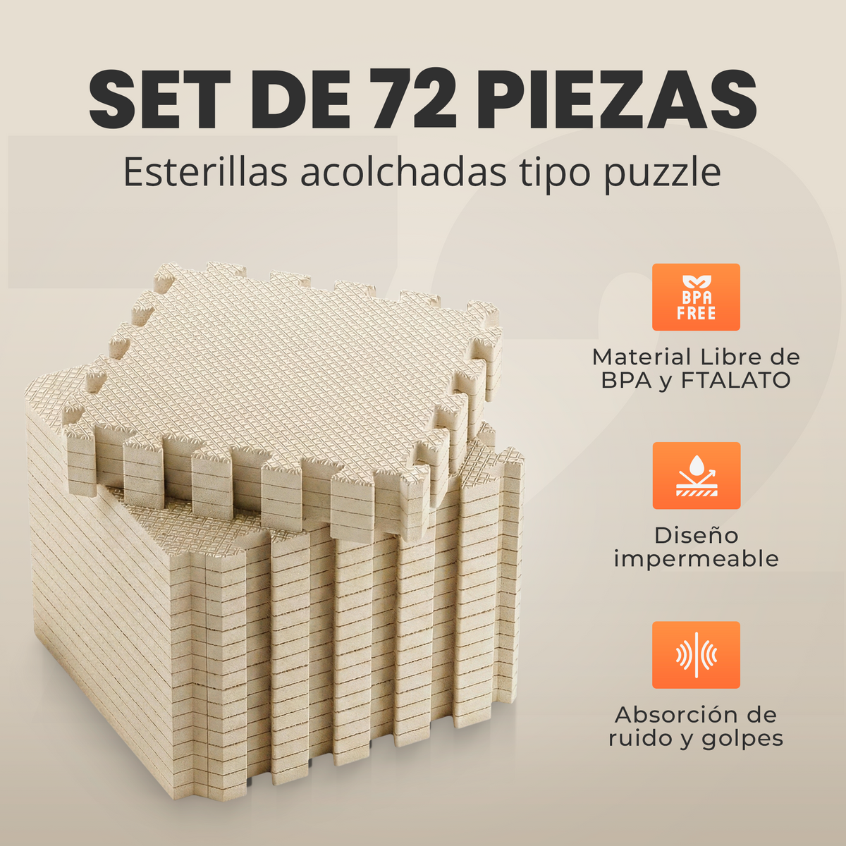 VIP - Puzzle para suelo - 3 colores