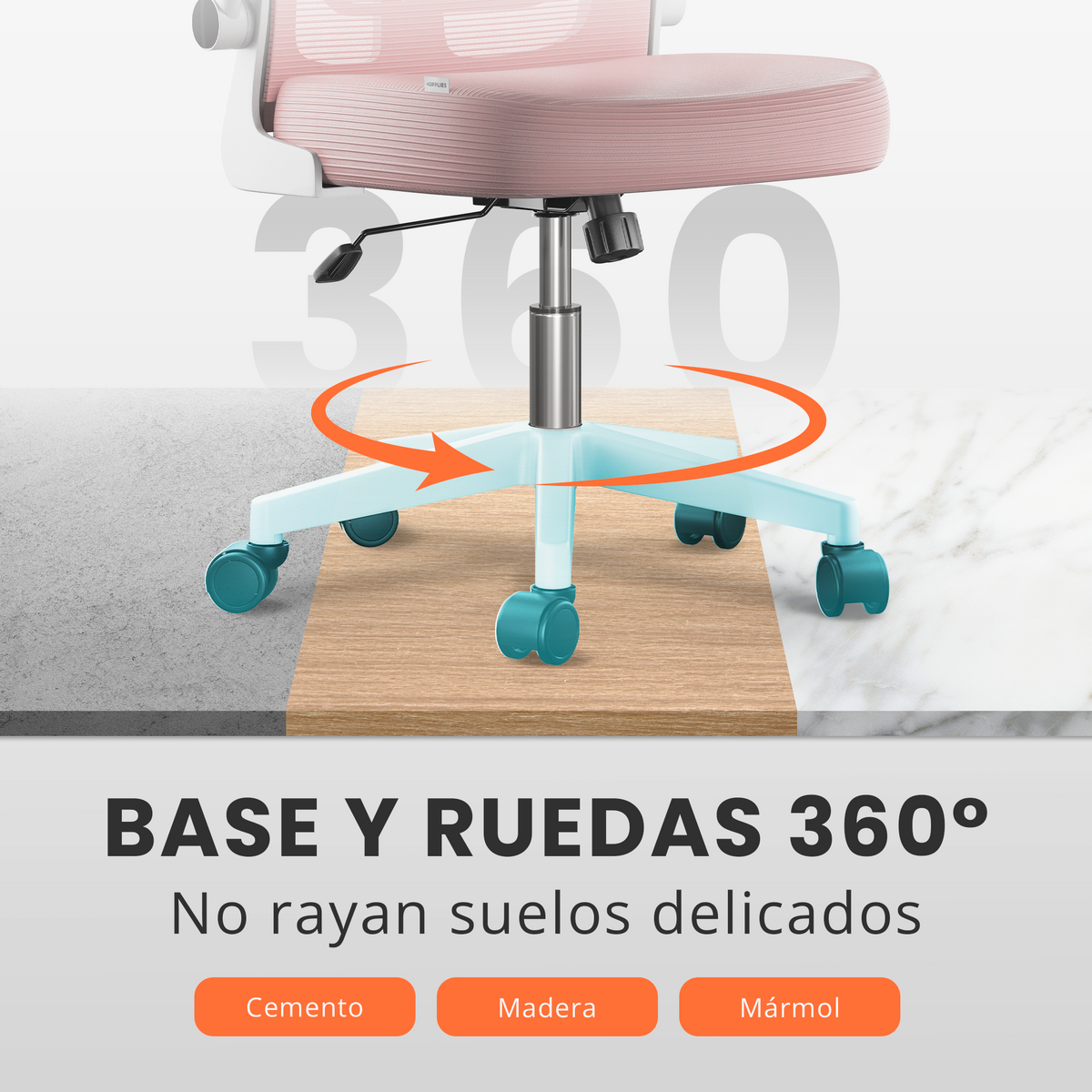 Silla escritorio ergonómica con reposacabezas y reposabrazos elevables