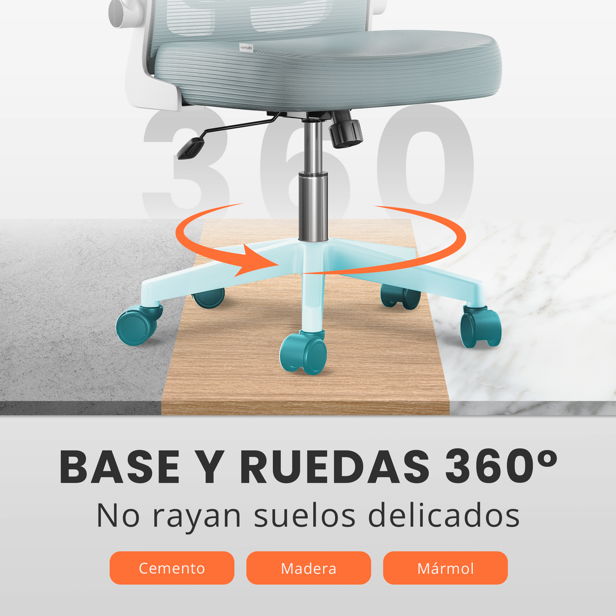 Silla escritorio ergonómica con reposacabezas y reposabrazos elevables