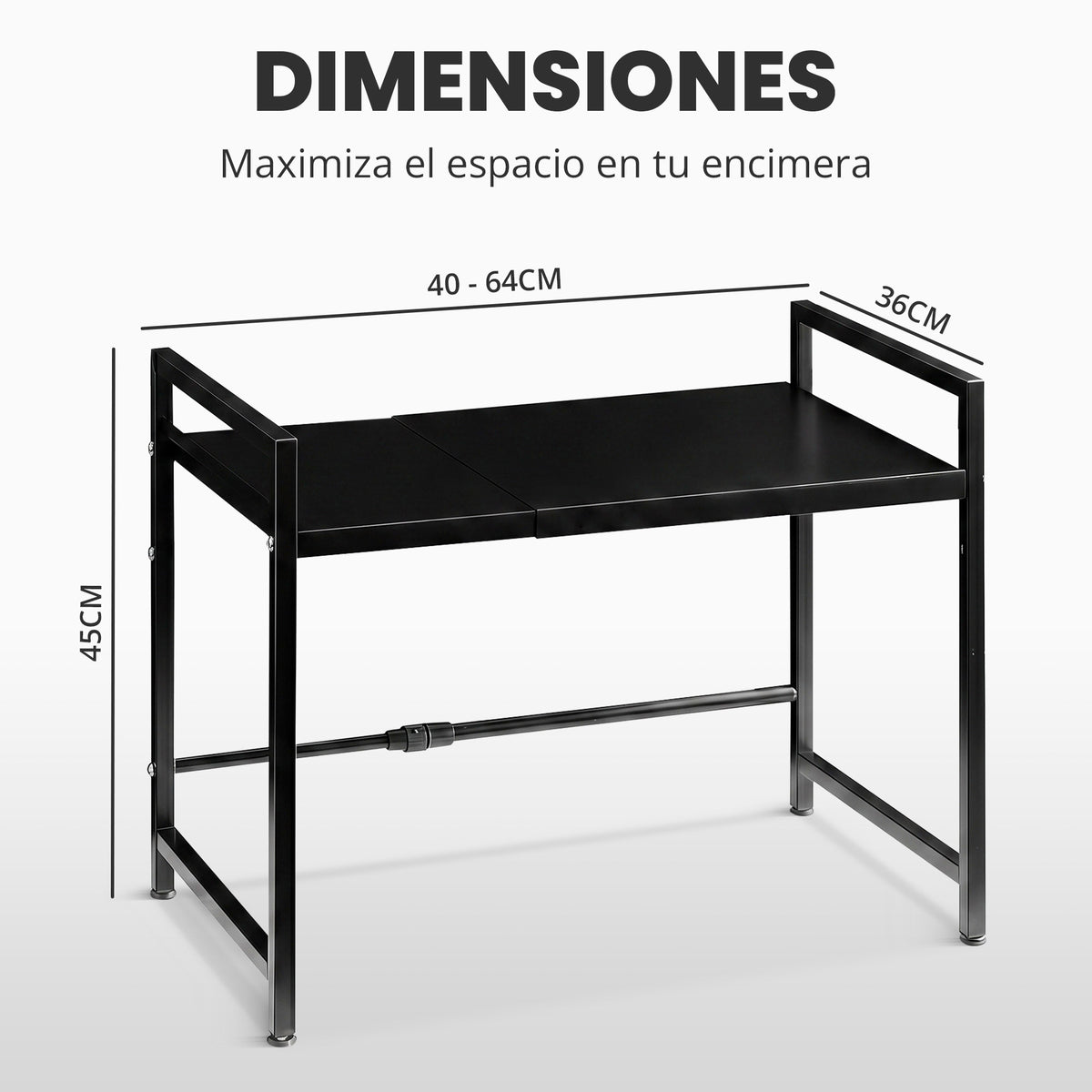 Estante de microondas doble