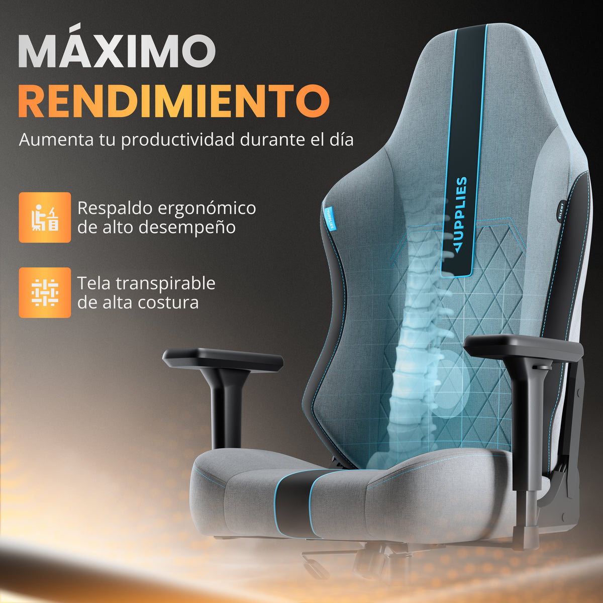 Silla gaming silent