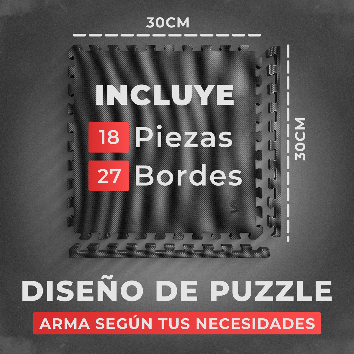 VIP - Puzzle para suelo - 3 colores