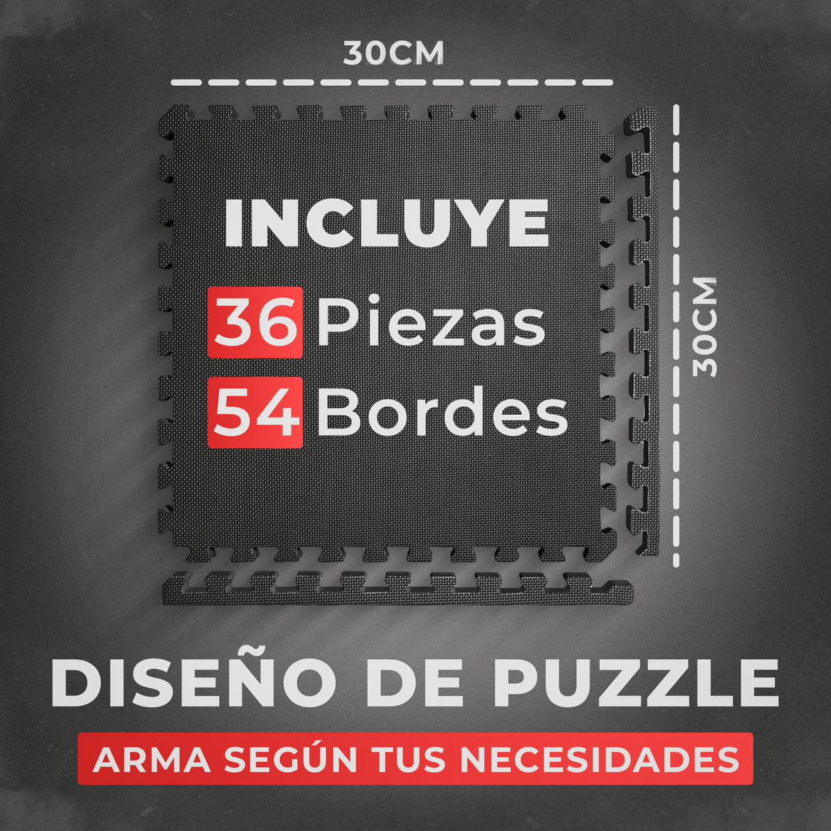 VIP - Puzzle para suelo - 3 colores