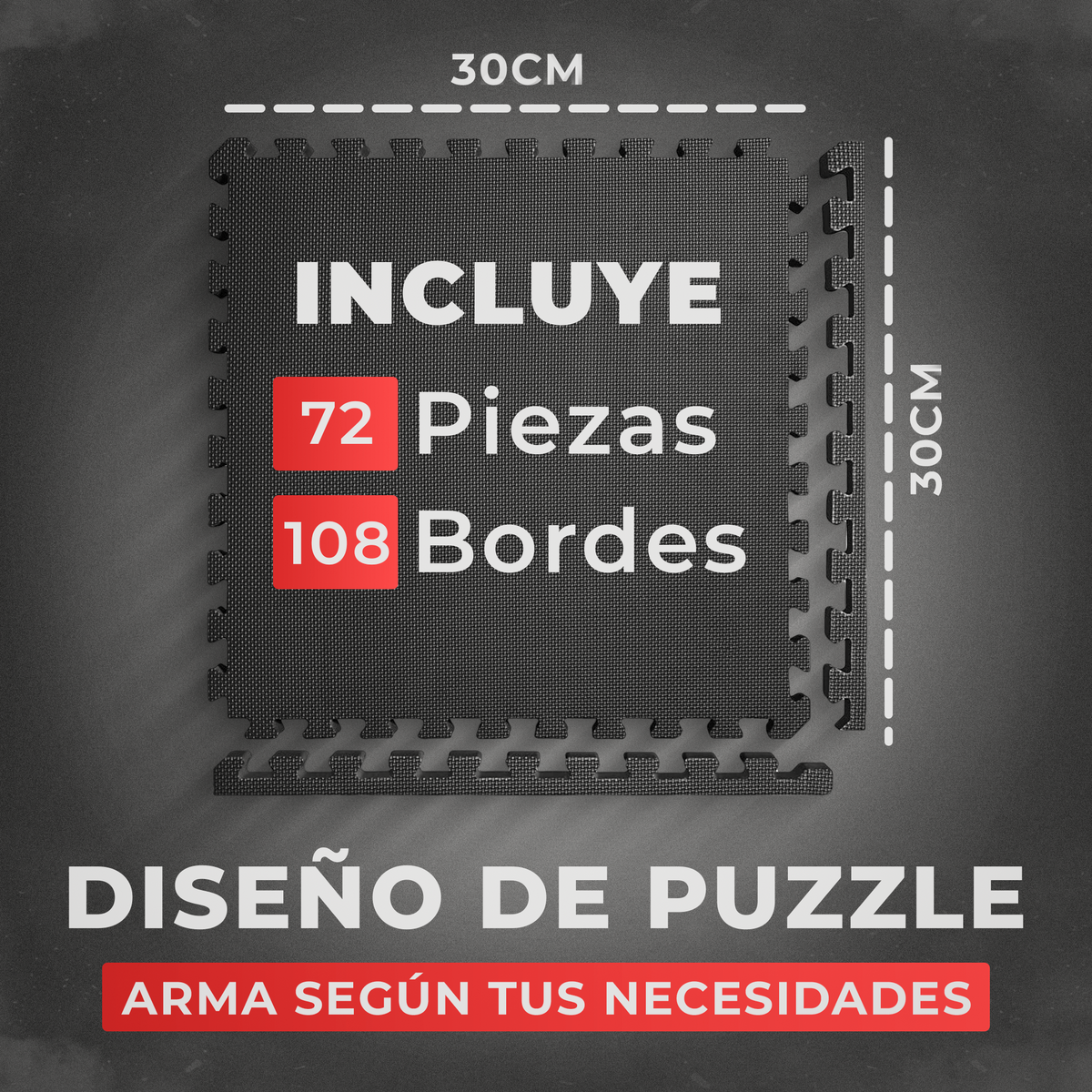 VIP - Puzzle para suelo - 3 colores