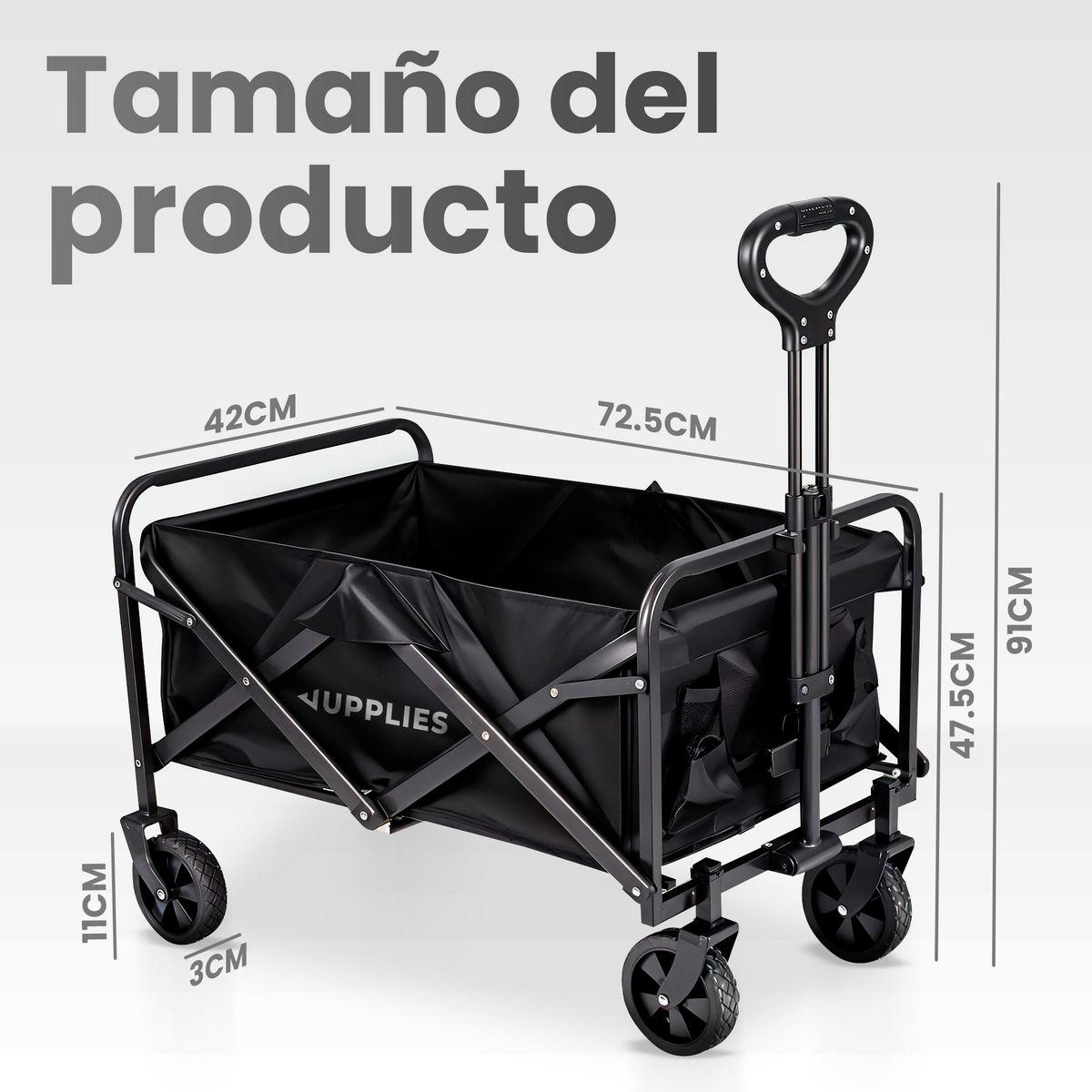 Carro de compra plegable