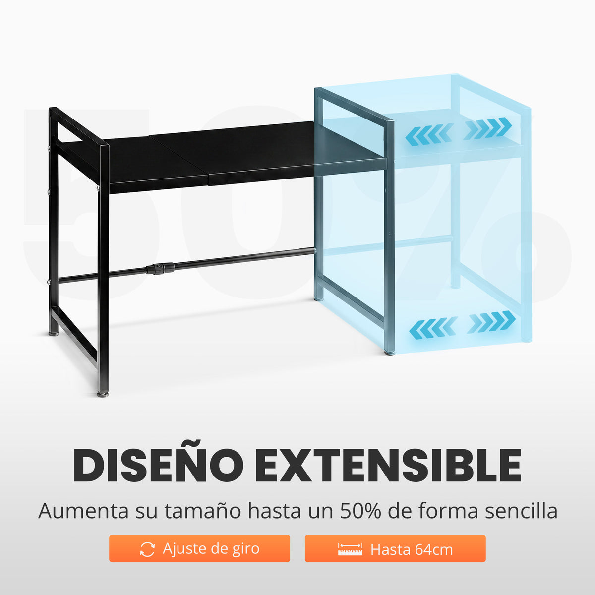 Estante de microondas doble