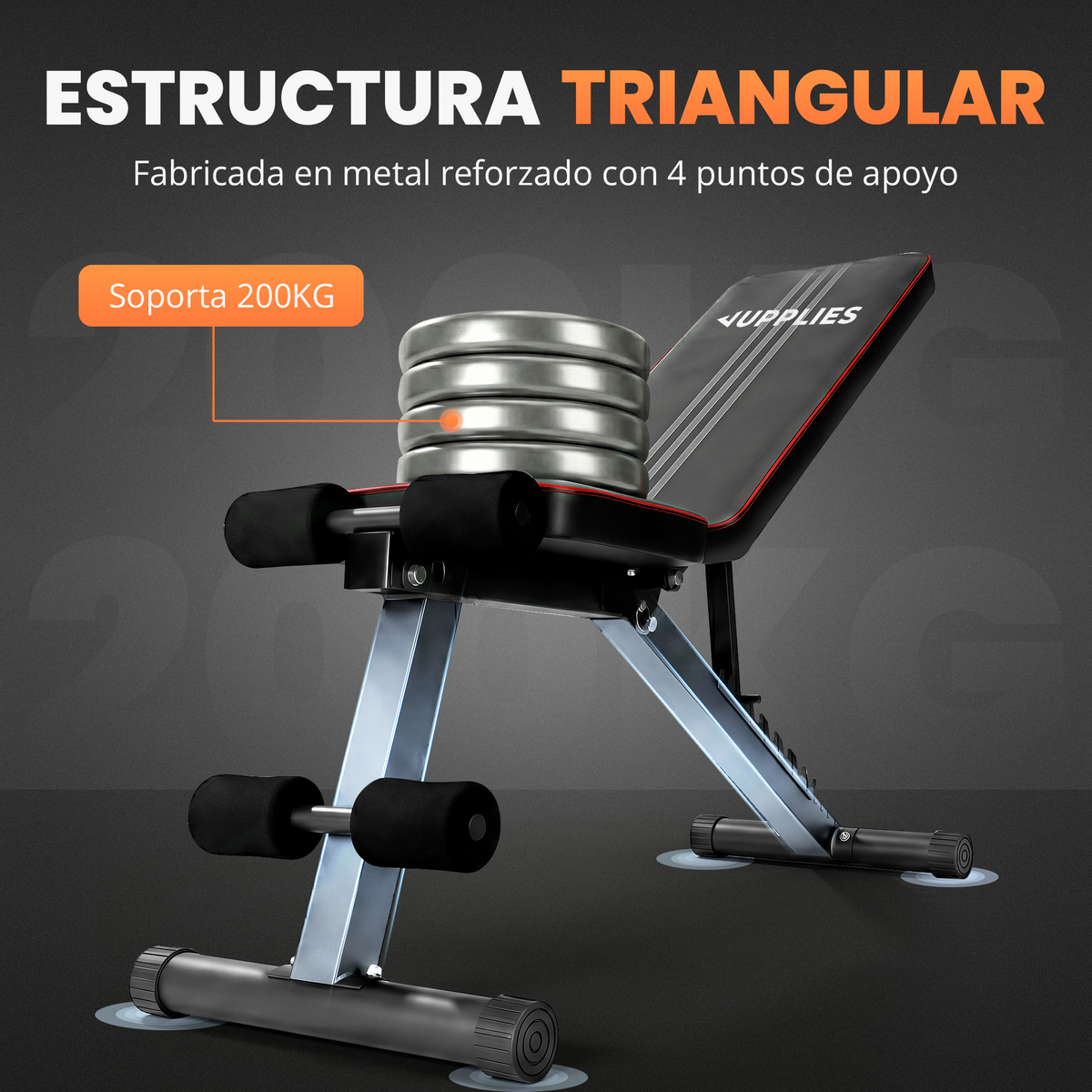Banco de entrenamiento multifuncional Jupplies