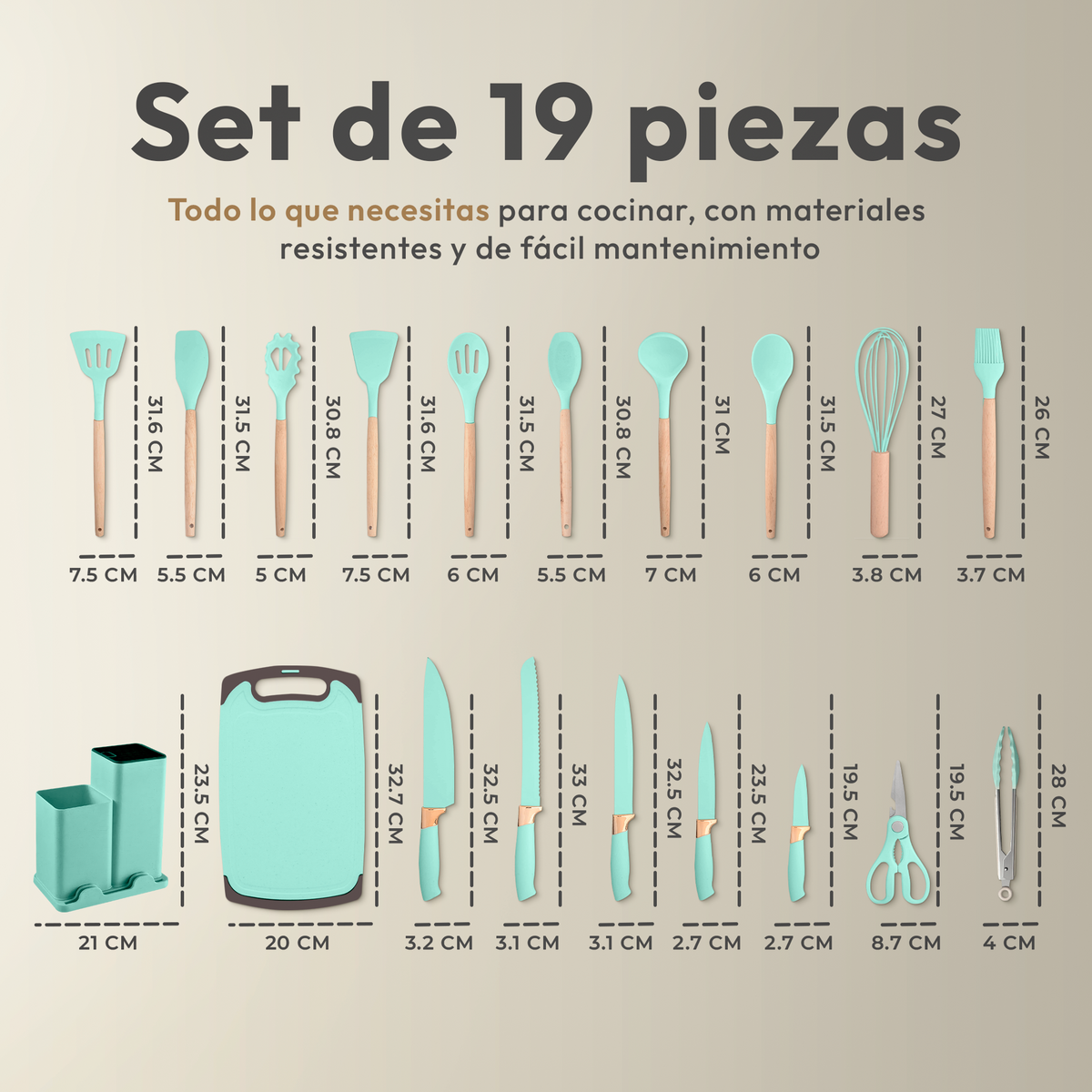 Pack de utensilios de cocina