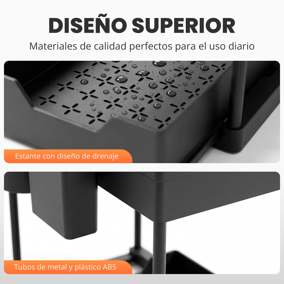 Pack de 2 organizadores para debajo del fregadero