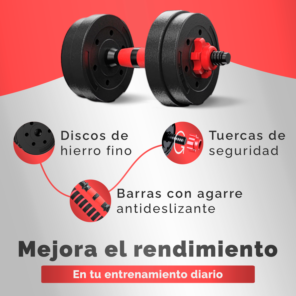 Juego de pesas ajustables