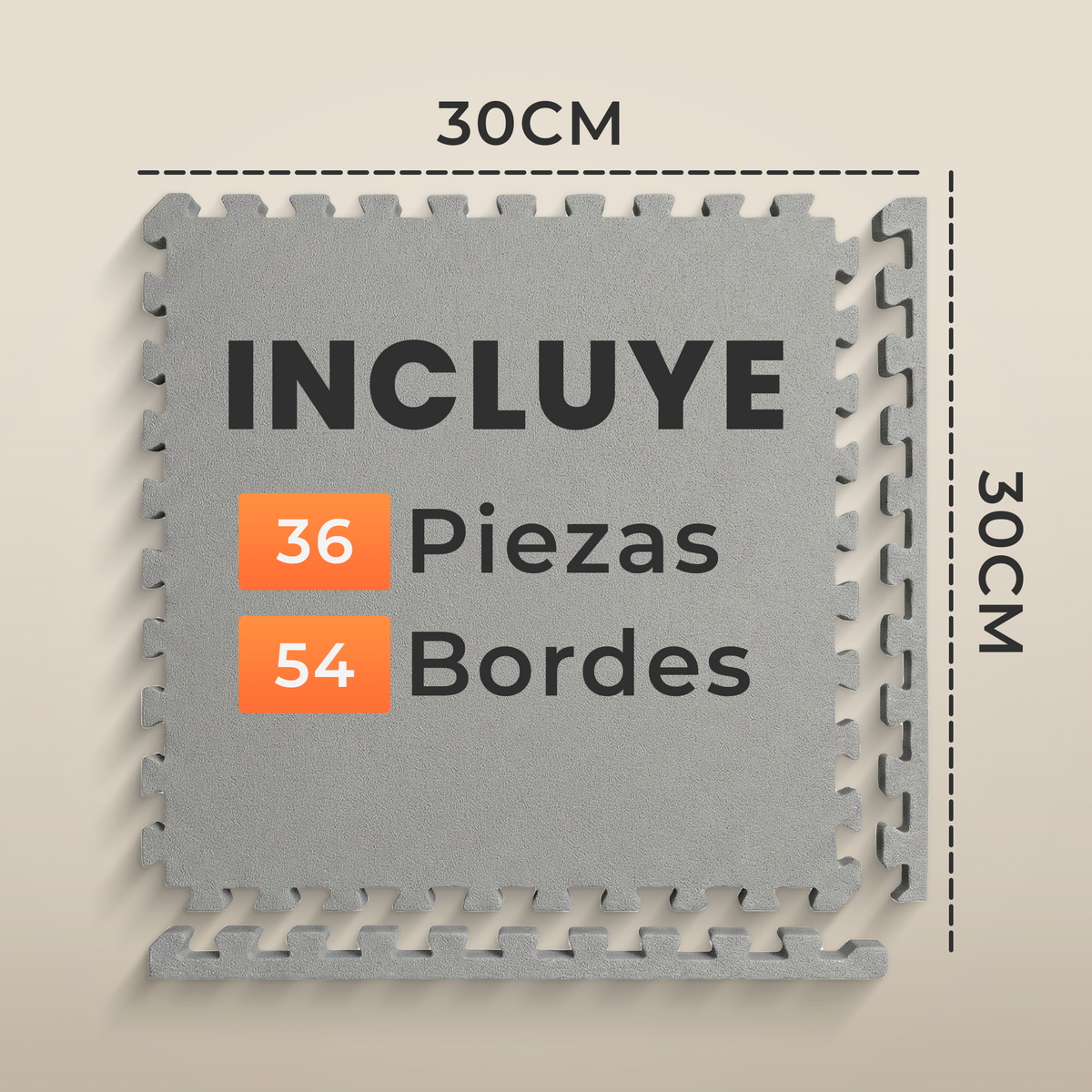 VIP - Puzzle para suelo - 3 colores