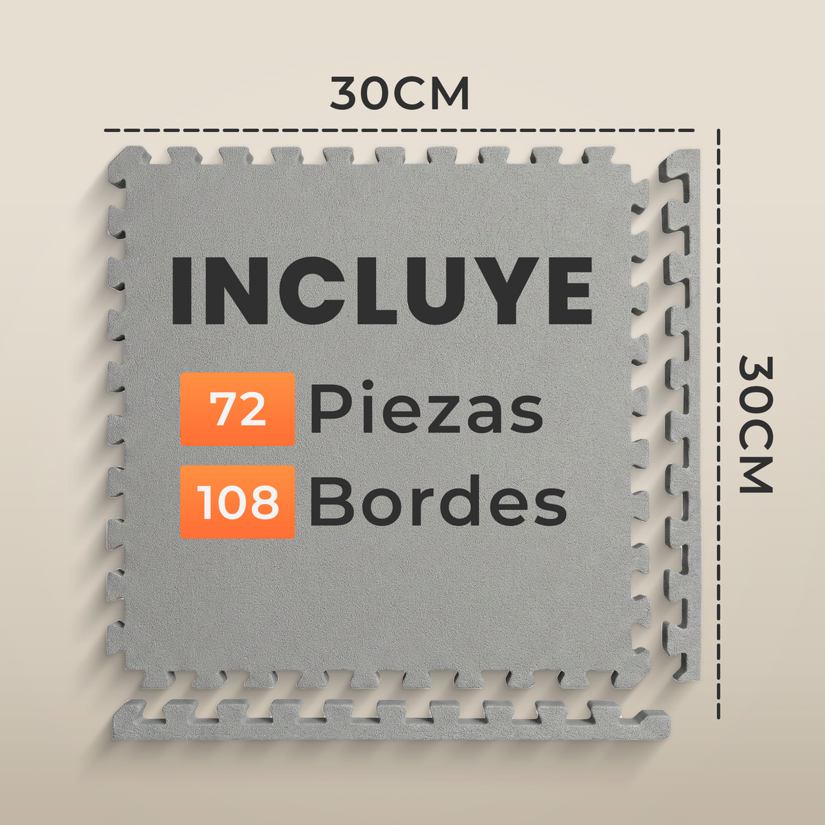 VIP - Puzzle para suelo - 3 colores