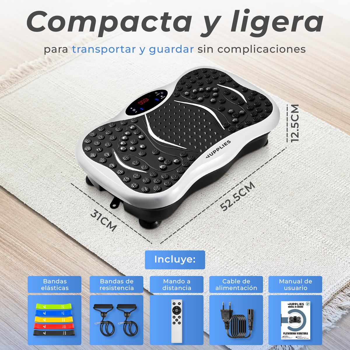 Plataforma vibratoria fitness Jupplies