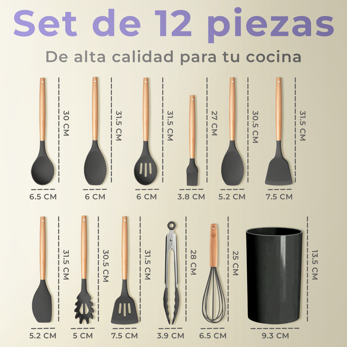 Pack de utensilios de cocina