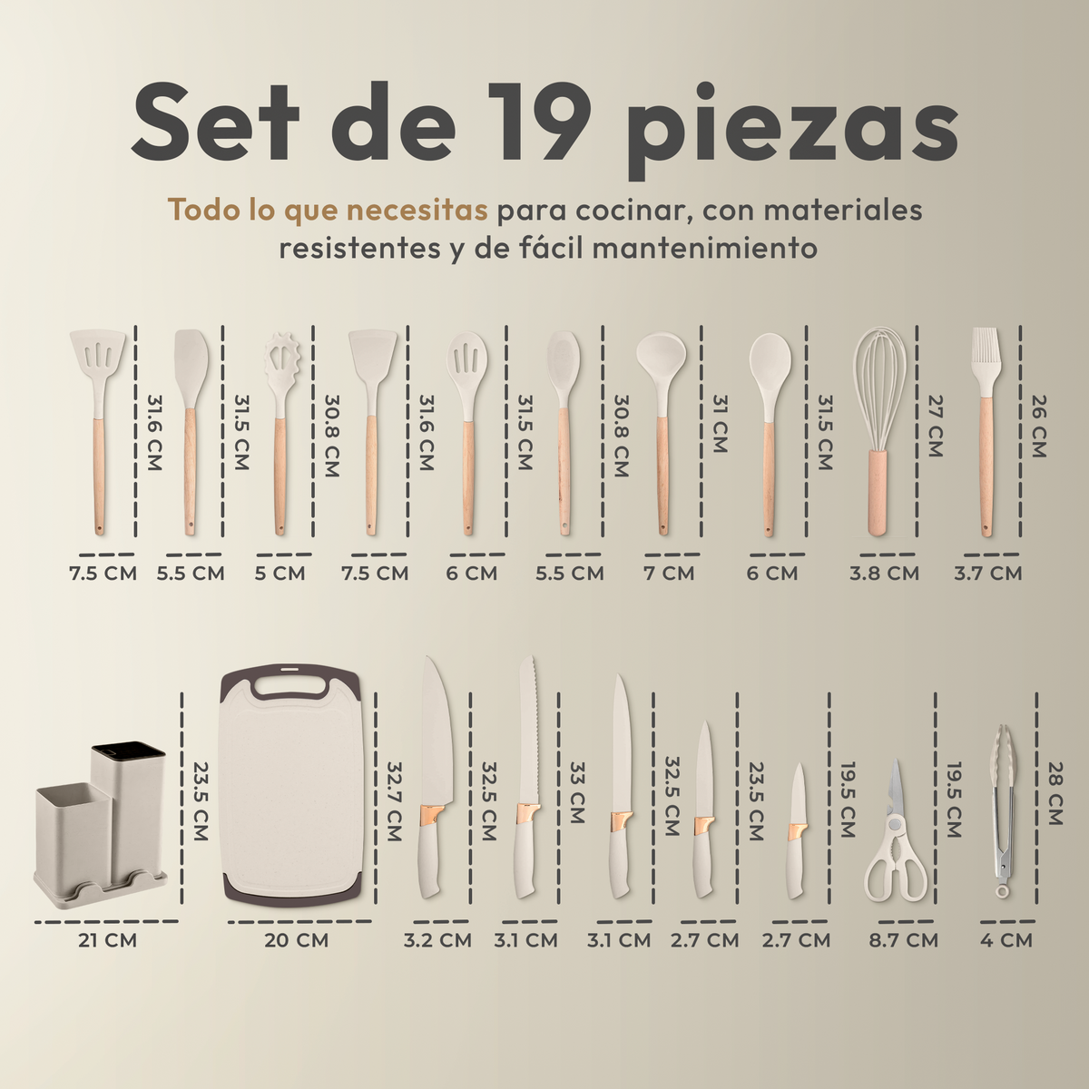 Pack de utensilios de cocina