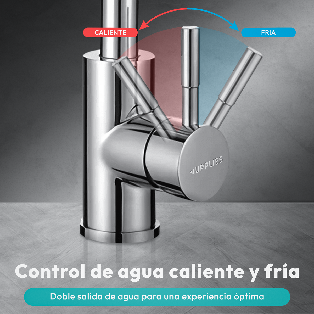 VIP - Grifo de cocina profesional extraíble y giratorio - Jupplies