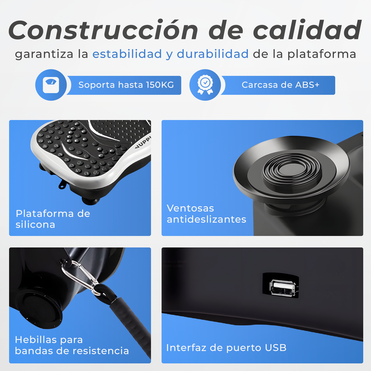 Plataforma vibratoria fitness Jupplies