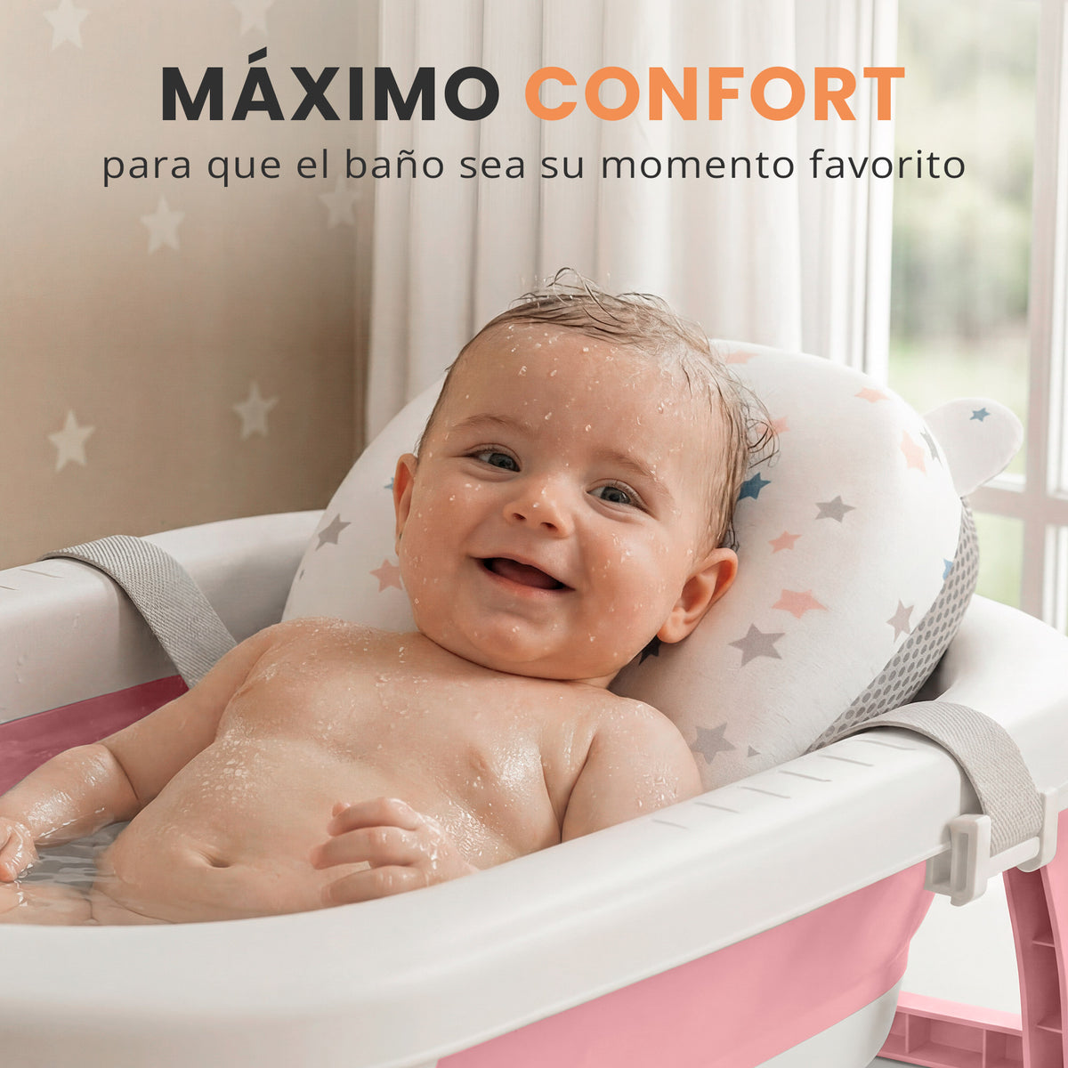 VIP - Banera plegable bebe con termometro