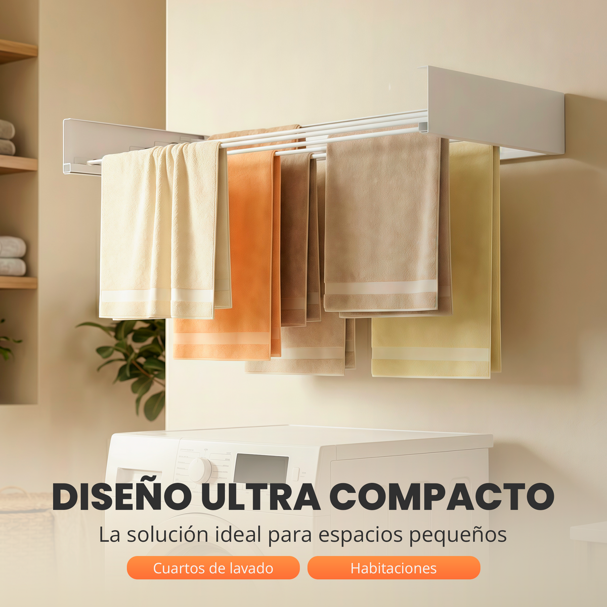 Tendedero plegable de pared - Jupplies