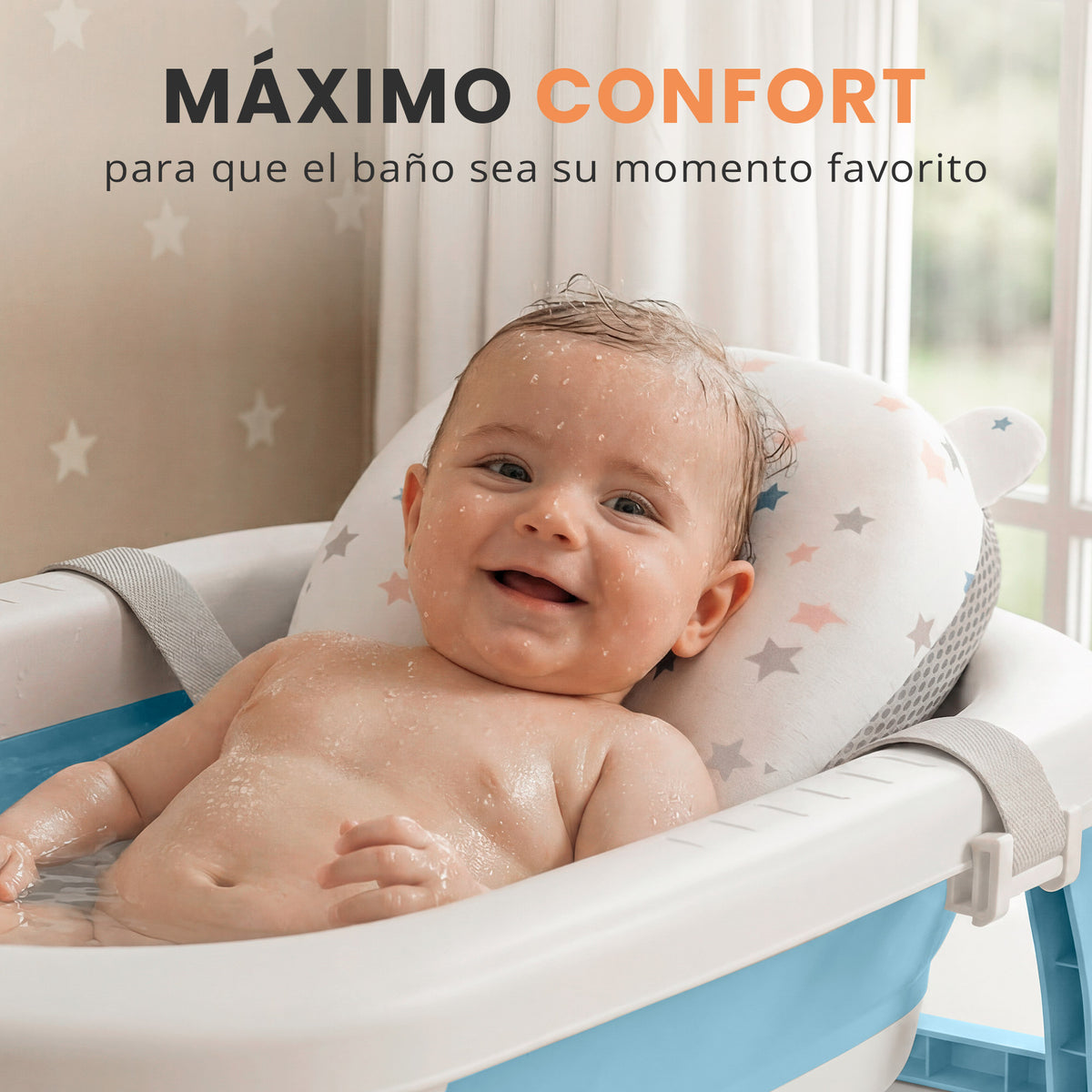 VIP - Banera plegable bebe con termometro