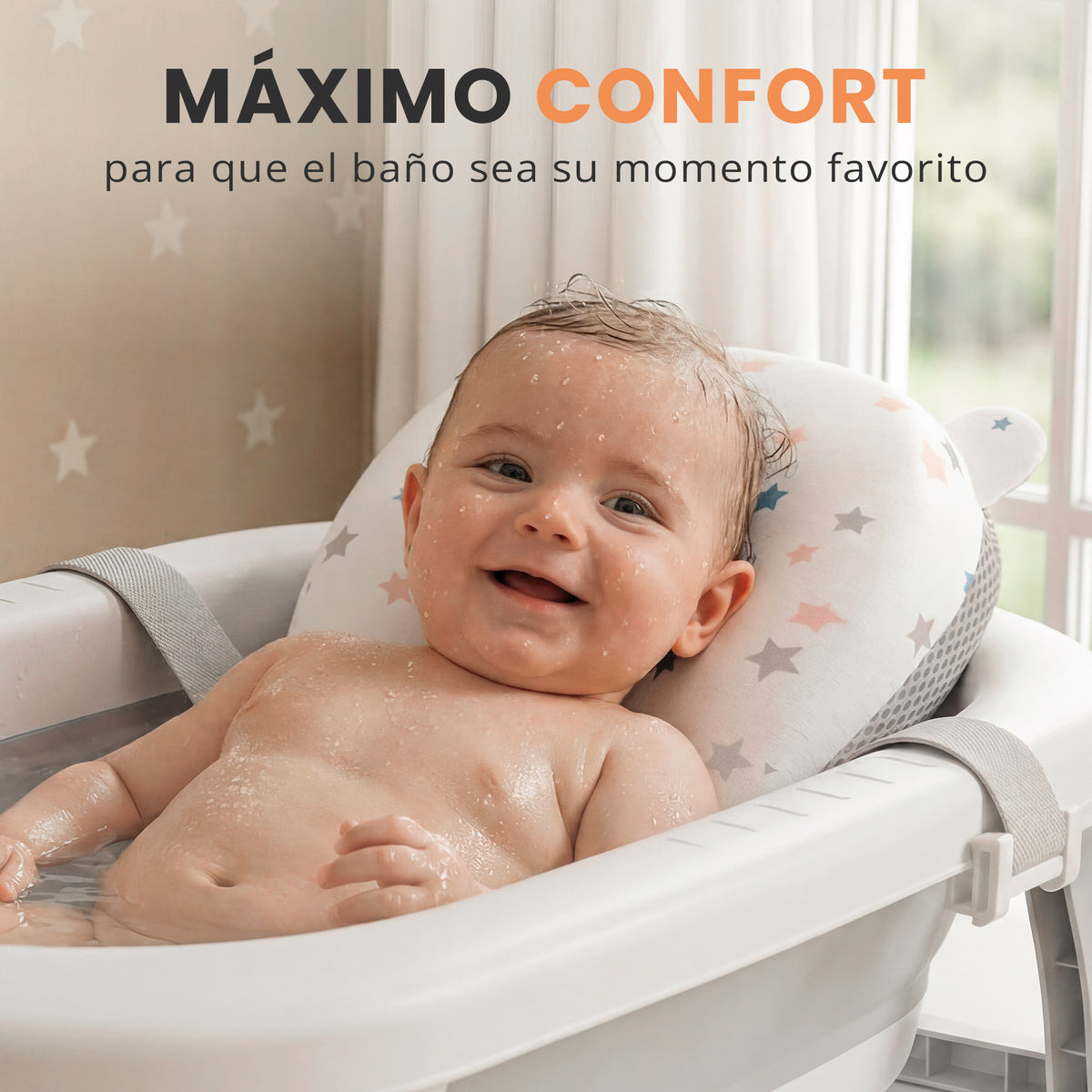 VIP - Banera plegable bebe con termometro