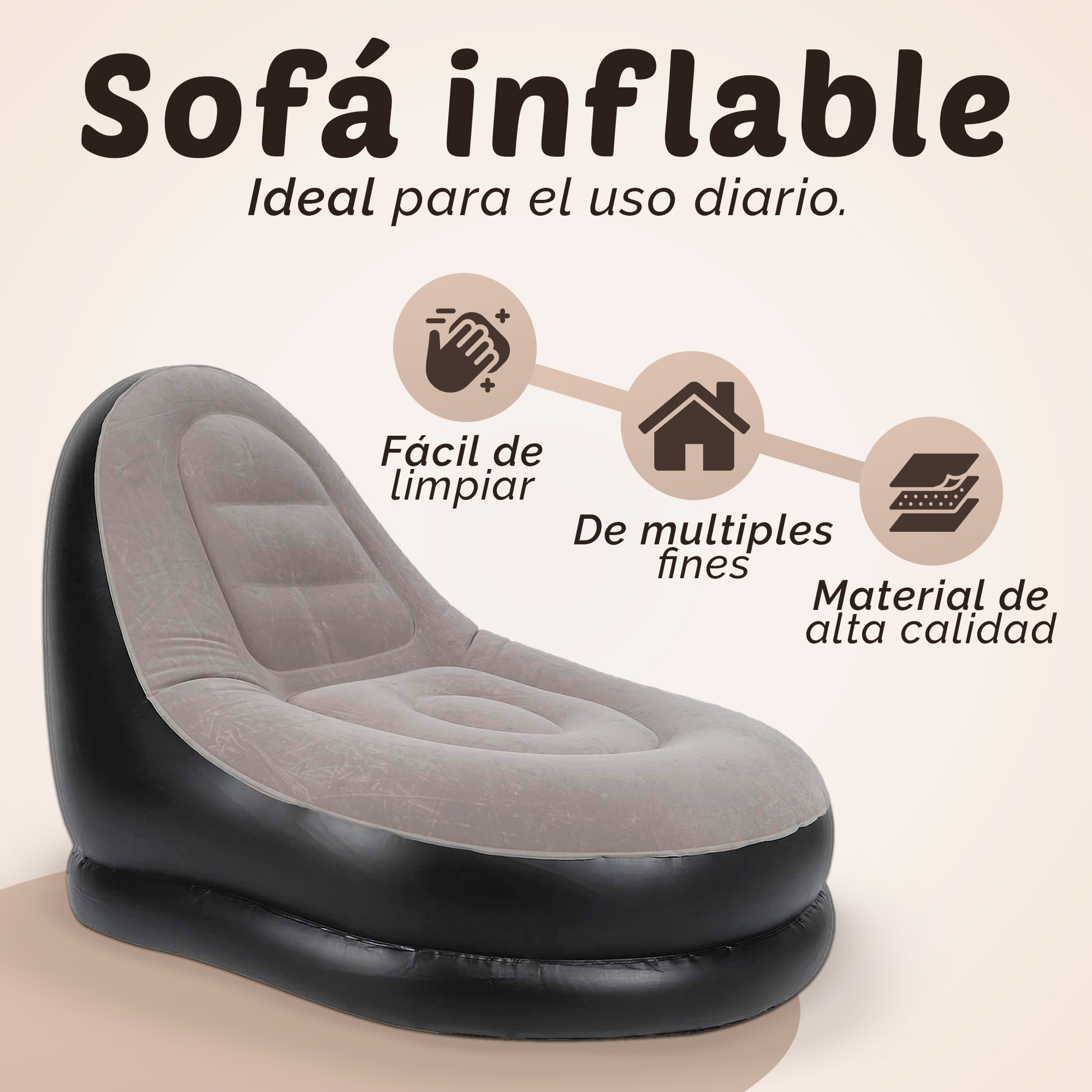 SOFÁ INFLABLE PORTÁTIL