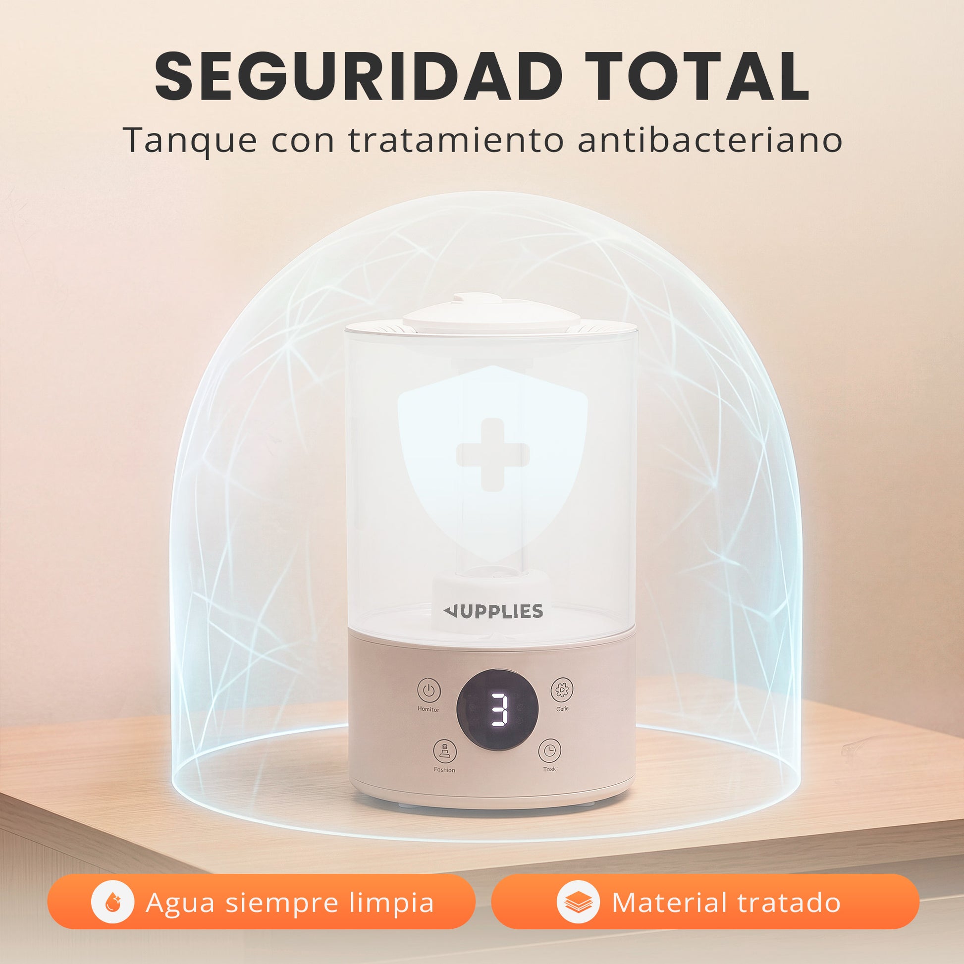 Humidificador ultrasónico Jupplies