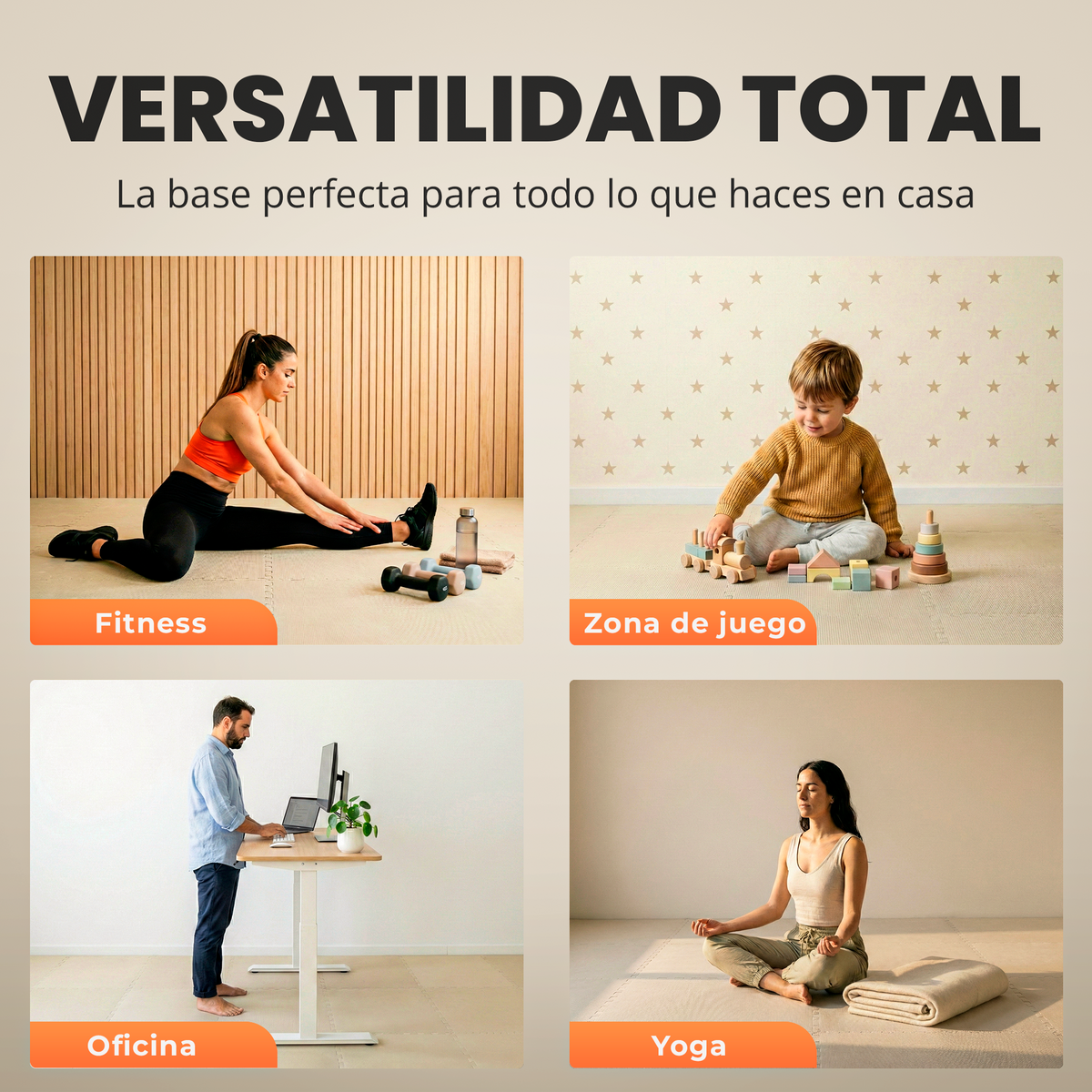 VIP - Puzzle para suelo - 3 colores