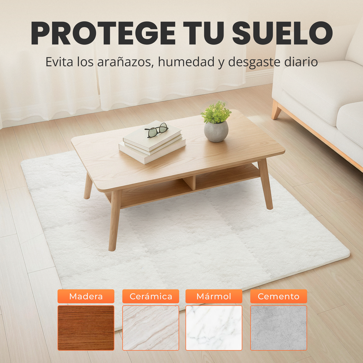 VIP - Puzzle para suelo - alfombra beige