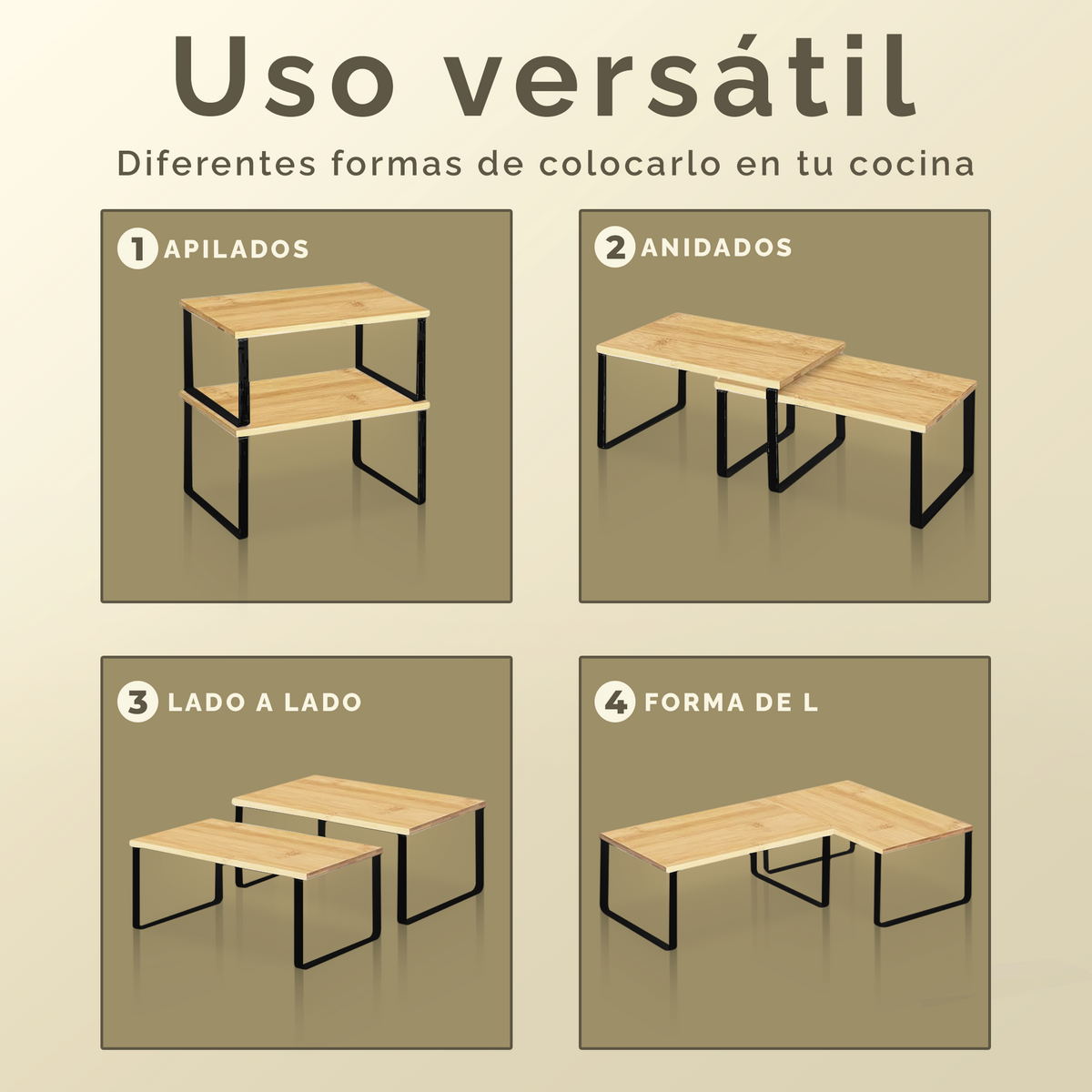 VIP - Pack de 2 estantes organizadores